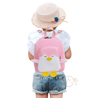 ESMEE-M SCHOUDER - RUGZAK PINQUIN ROZE